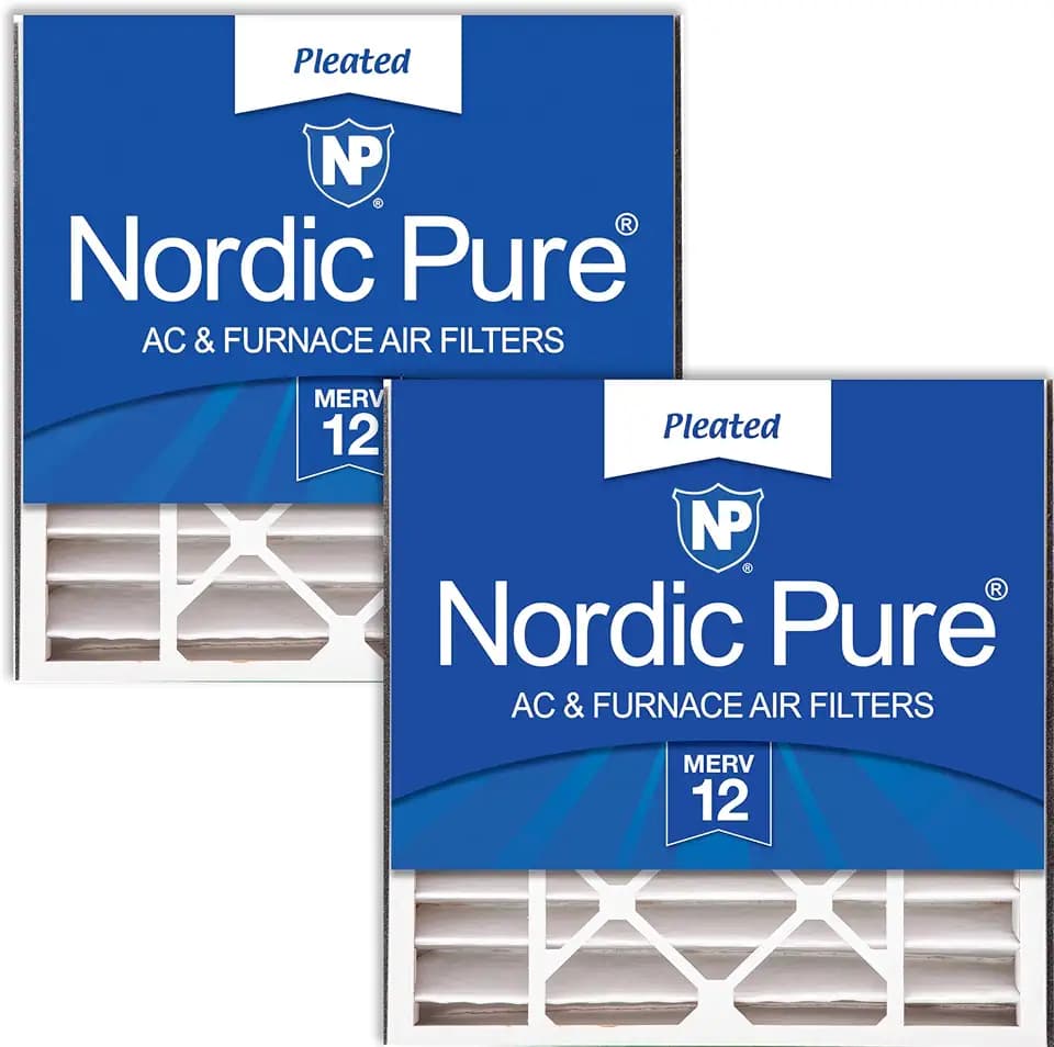 Nordic Pure 20x20x5 Air Bear Replacement MERV 12 Air Filters 2 Pack