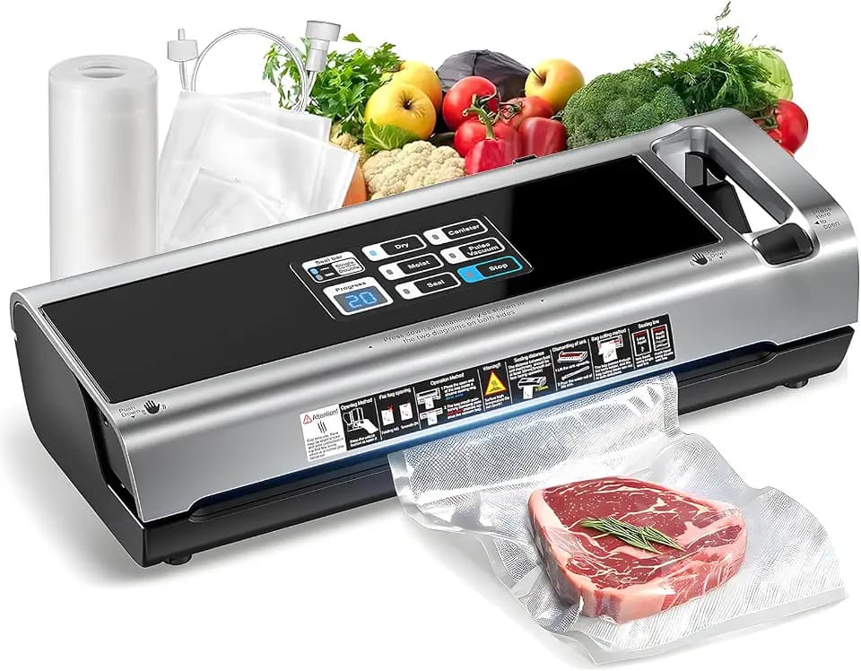 Food Vacuum Sealer Machine with Storage & Built-in Cutter