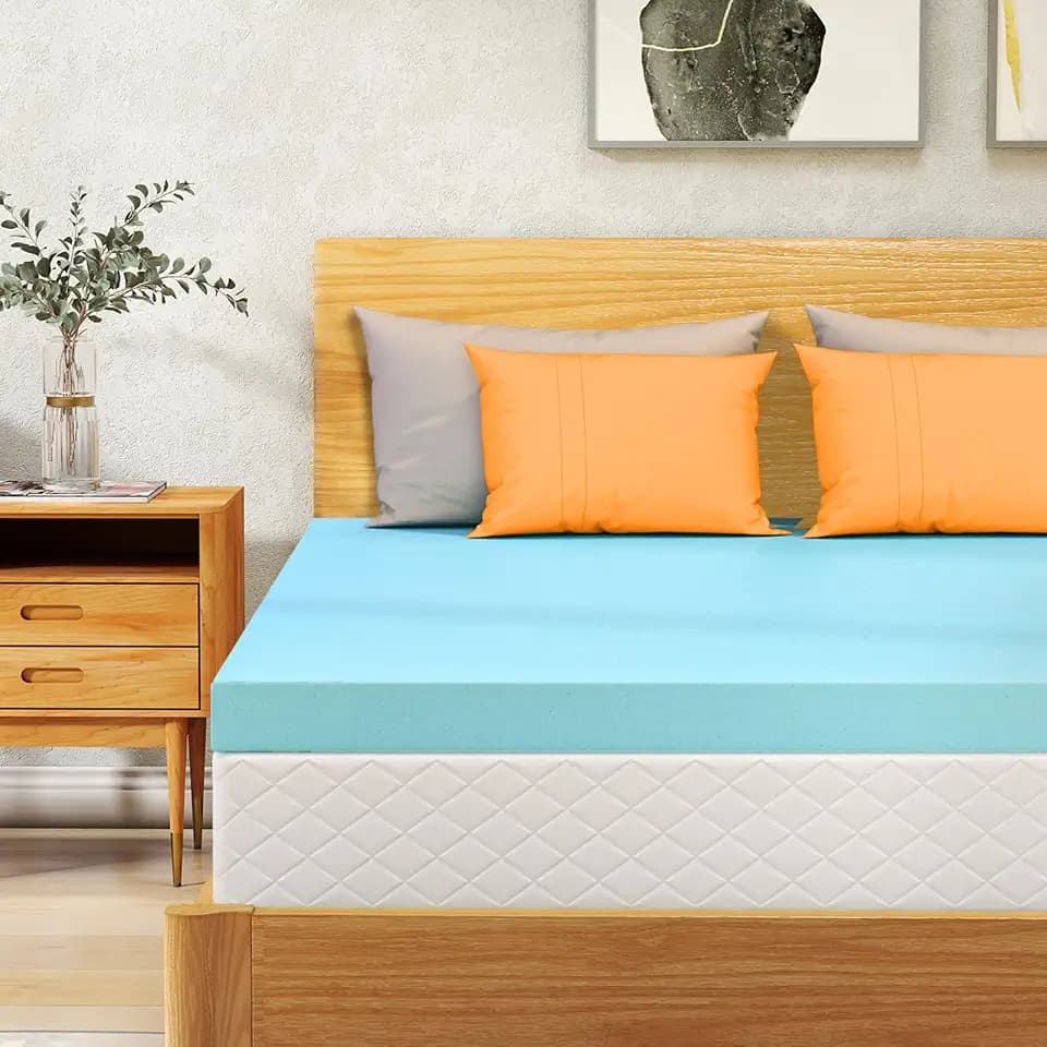 VALUXE Twin XL Mattress Topper 3 Inch Cooling Gel Memory Foam