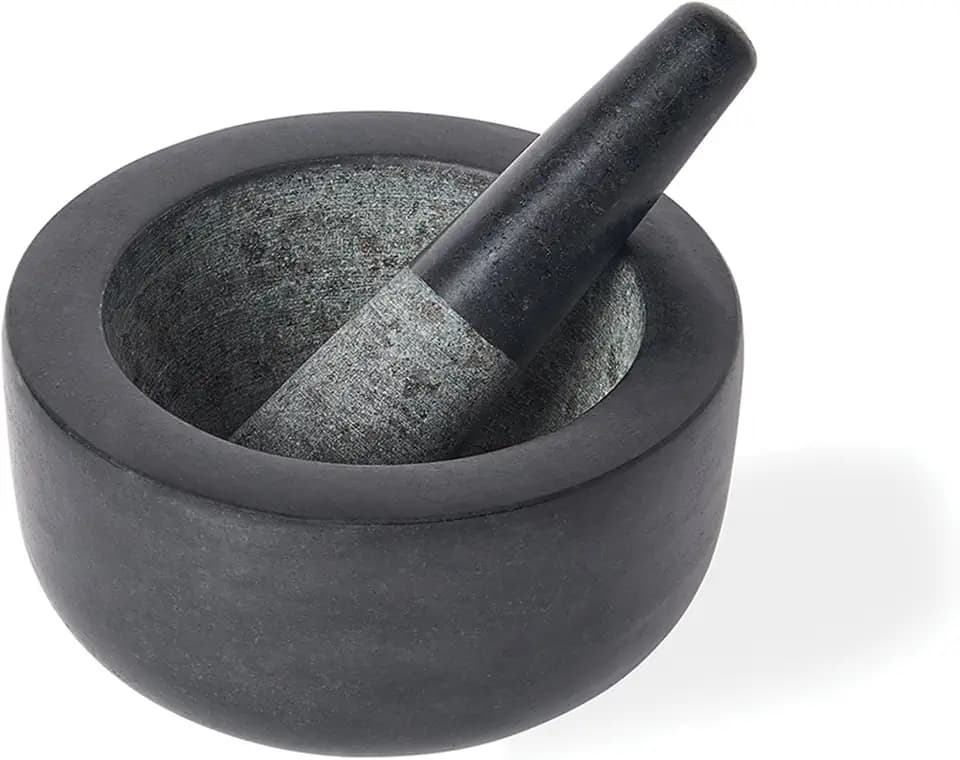 Fox Run Mortar and Pestle, Granite, Black