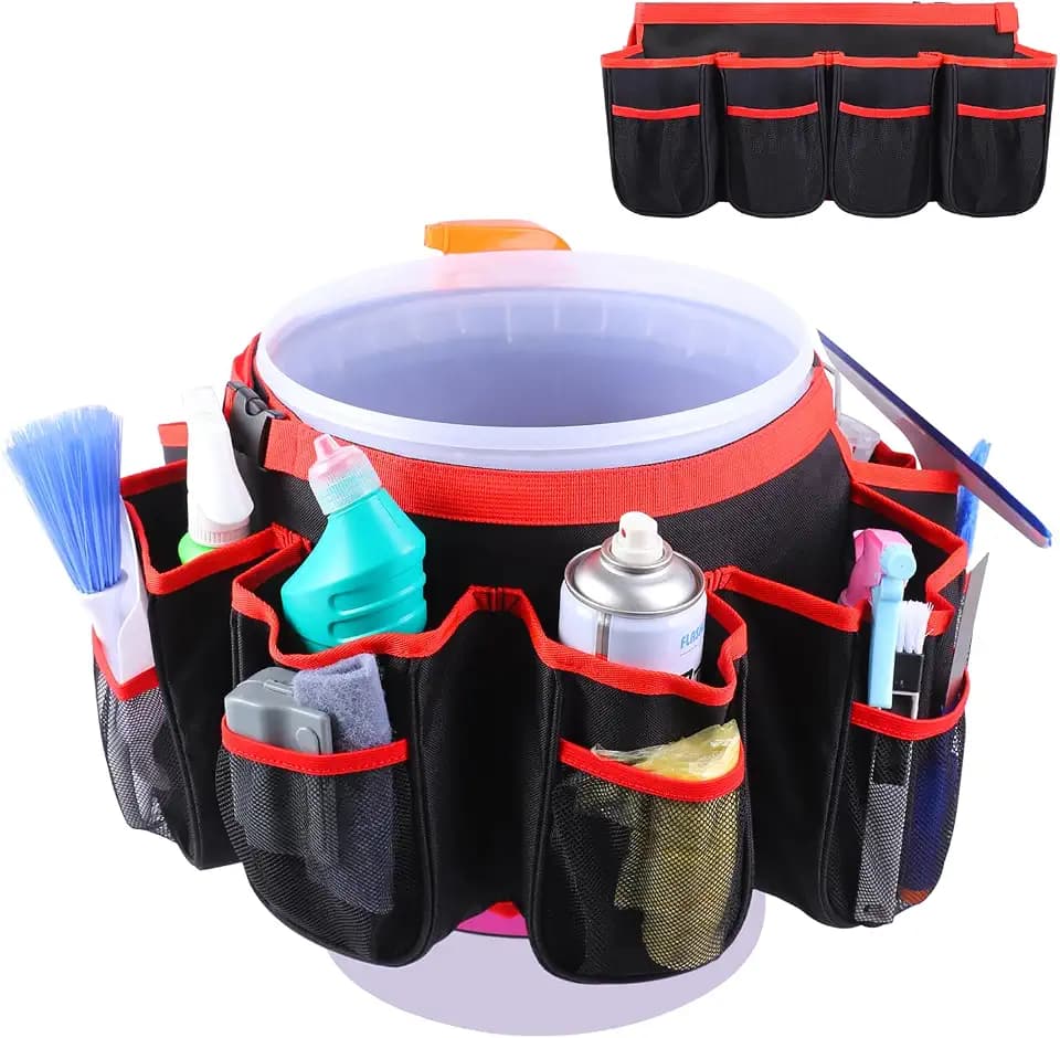 Portable Bucket Cleaning Tool Organizer,5 Gallon Bucket Holder