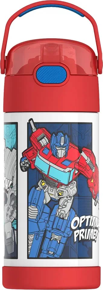 THERMOS FUNTAINER Water Bottle with Straw, 12oz, Transformers