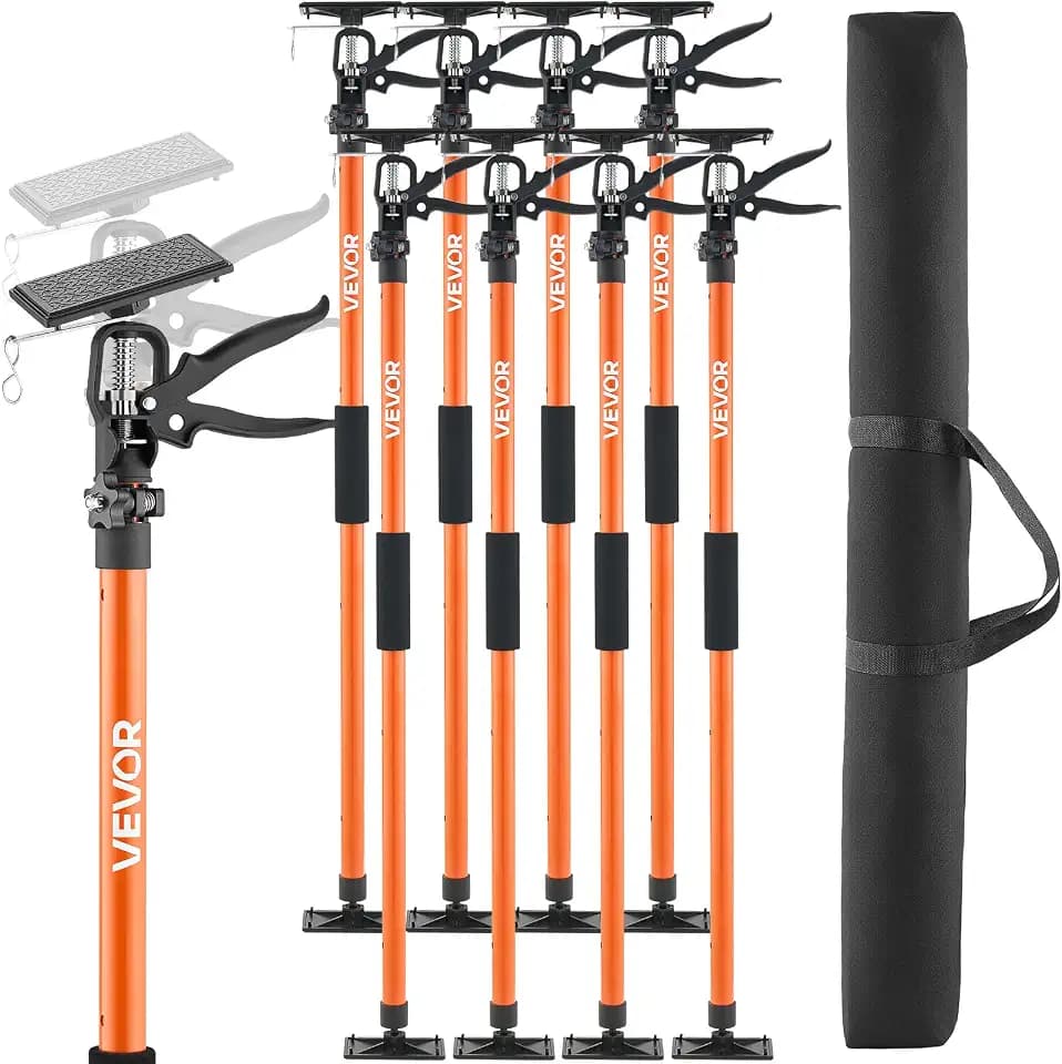 VEVOR Cabinet Jacks, 45.7-114 in Adjustable Support Pole, 154 lbs, 8-Pack