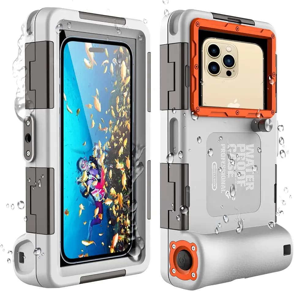 ShellBox wasserdichte Handyhülle 7.0 Zoll Unterwasser Wasserfeste Handy Wasserschutzhülle Handytasche Wasserdicht Schwimmen Baden Compatible für iPhone 17 Air 17 16 15 14 Pro 17 16 15 14 Pro Max