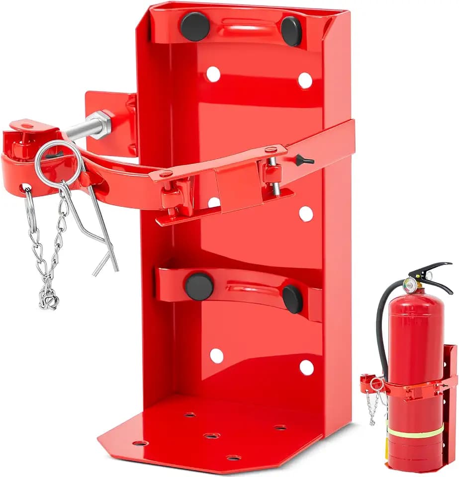 Zonon Fire Extinguisher Wall Mount Metal Bracket, Fe-10, Red, 1 Pcs