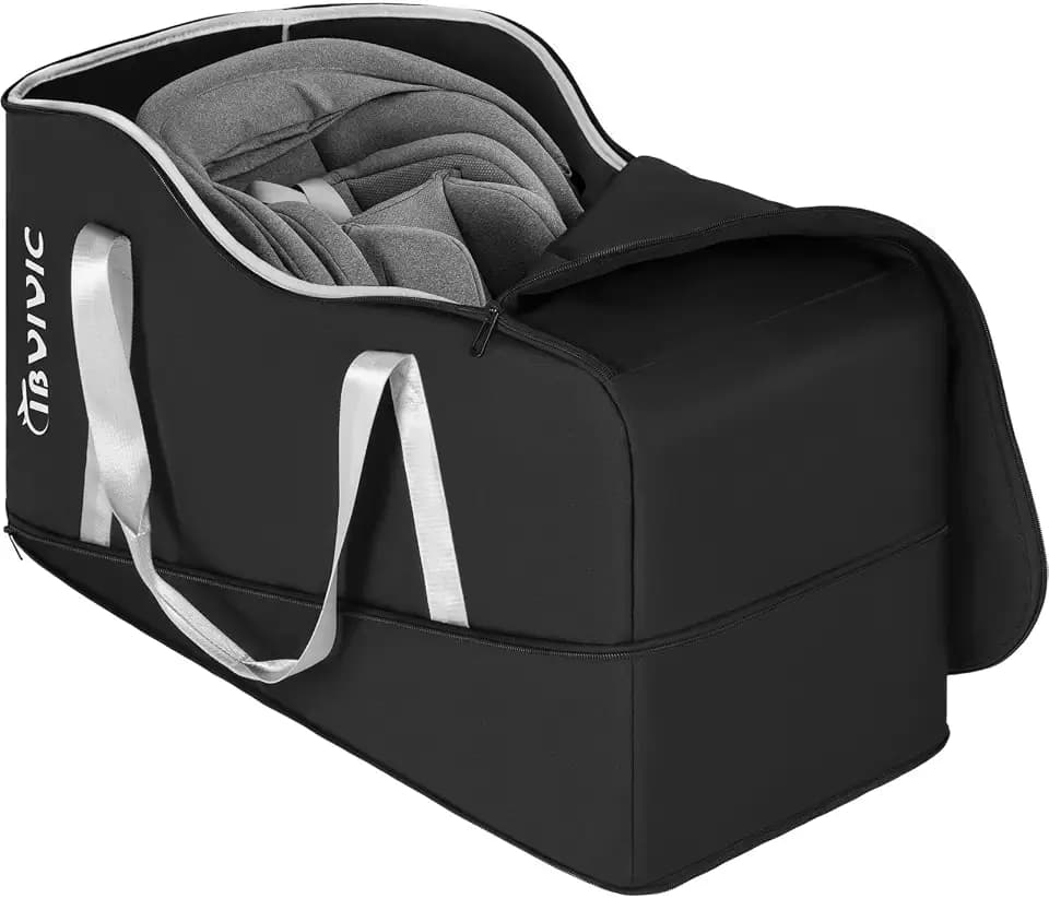 IBVIVIC Car Seat Travel Bag Compatible with UPPAbaby Aria and Mesa, Black