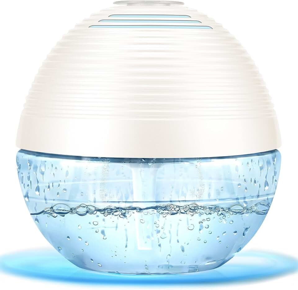 Water-Based Purifier Air Washer, Air Revitalizer & Freshener, Air Fresher with 6 Colorful lights for Rooms (White)