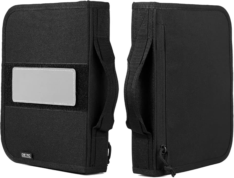 DBTAC Square Pistol Rug Case | Stiffen Tactical 1x Handgun Firearm Shooting Padded Case with Removable & Reflective Patch for Shooting Range Outdoor Hunting