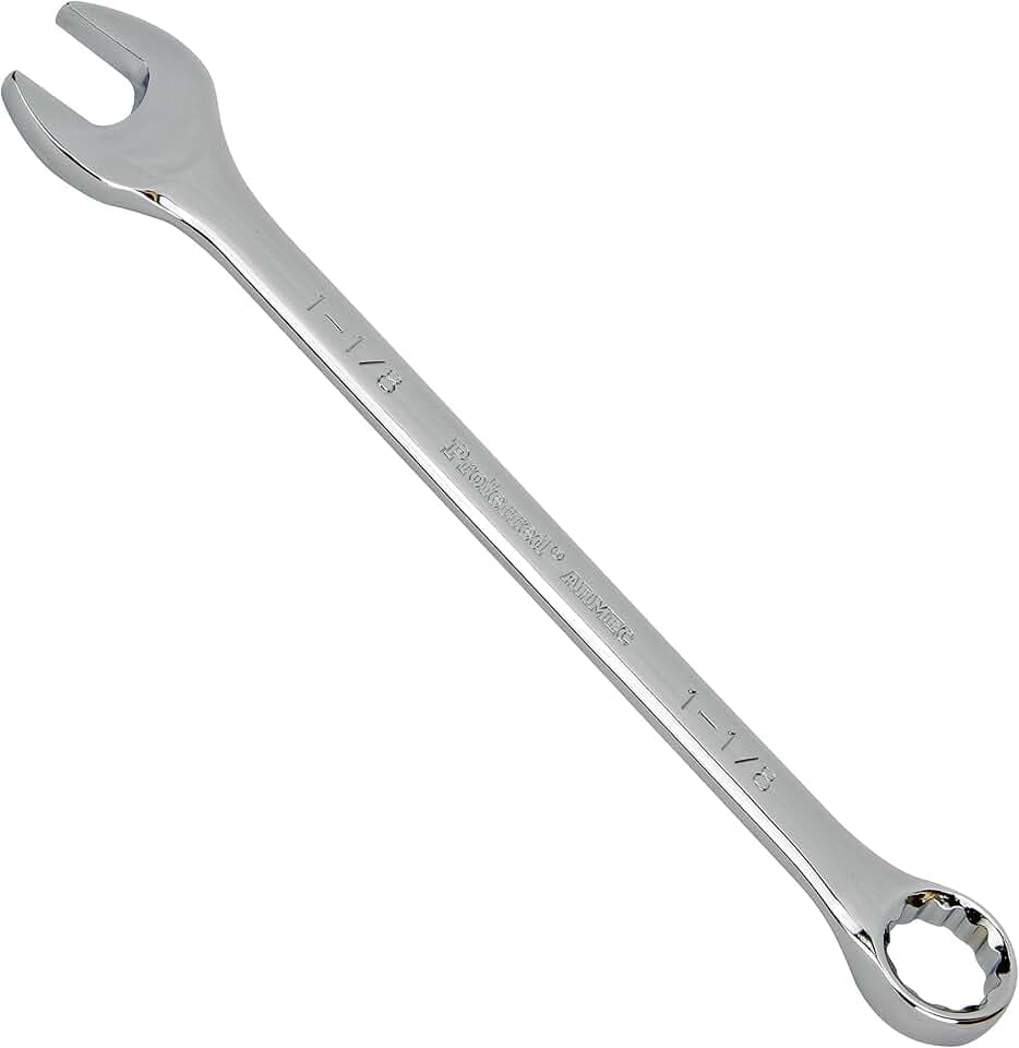 T46021 Combination Wrench, Chrome Finish, 1 1/8"