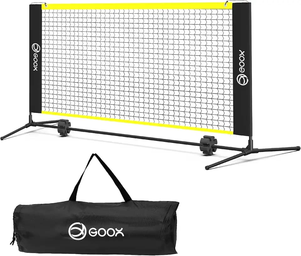 GOOX 6FT Small Mini Pickleball Net Set, Quick Setup Portable Practice Net