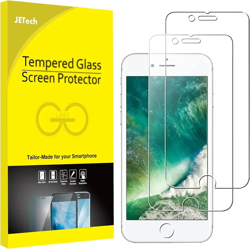 JETech Screen Protector for iPhone 8/7, 2-Pack