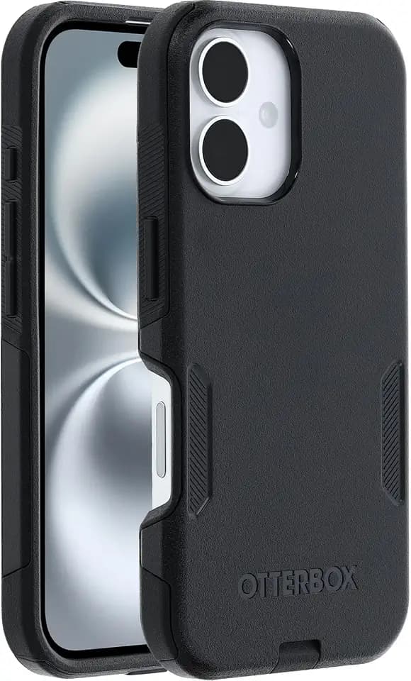 OtterBox Commuter Series MagSafe Case for iPhone 16, Shockproof, Drop Proof, Rugged, Protective Case, 3X Tested to Military Standard, Black