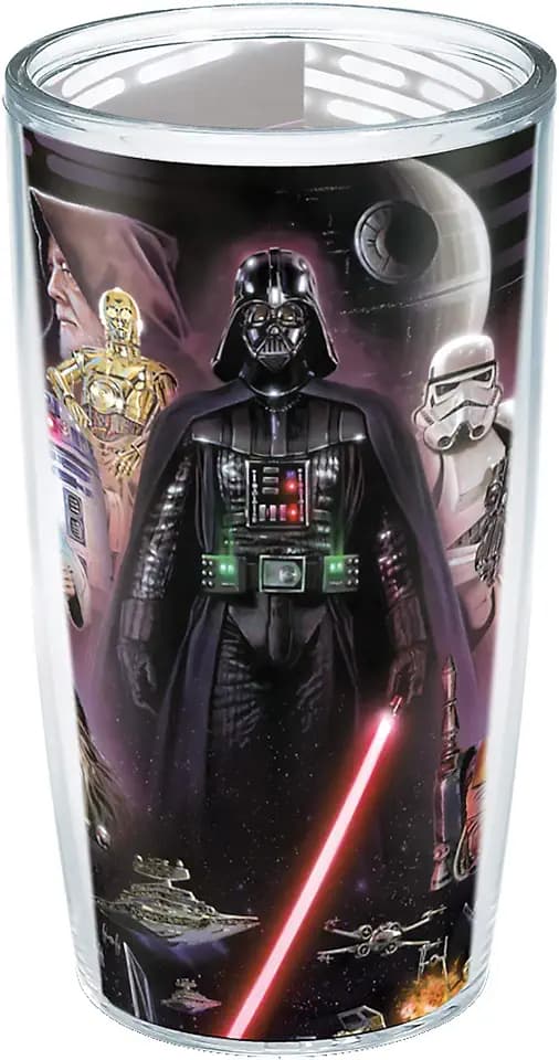 Tervis Made in USA Double Walled Star Wars Insulated Tumbler Cup Keeps Drinks Cold & Hot, 16oz - No Lid, Collage