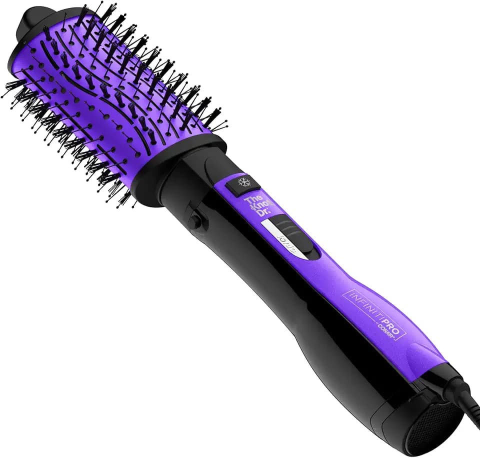 Conair INFINITIPRO The Knot Dr. All-in-One Oval Dryer Brush, Hair Dryer & Volumizer, Hot Air Brush