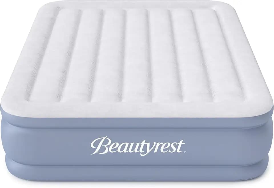 Beautyrest Hi-Loft Full Size Air Mattress with External Pump & Edge Support