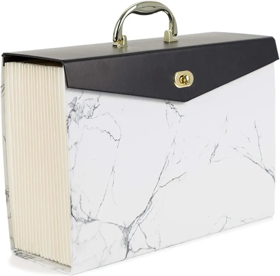 U Brands Fashion Expanding File Folder, Legal Size, 19 Pocket