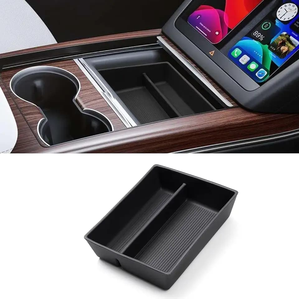 Yumzeco Compatible with 2021-2025 Tesla Model S Model X Center Console