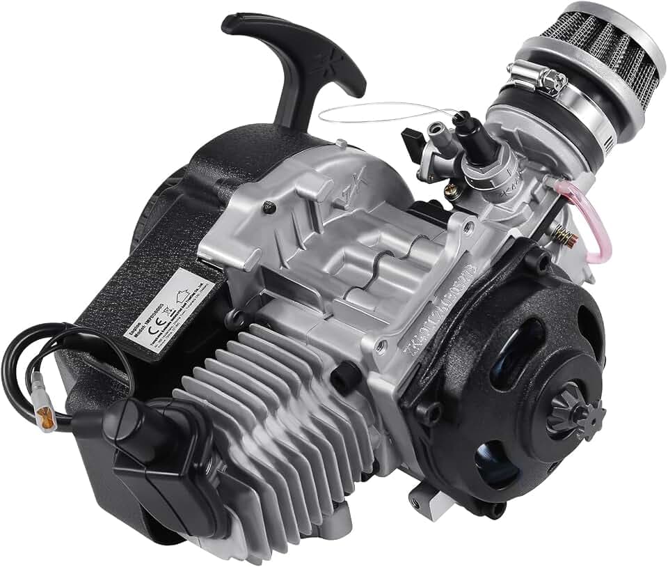 49CC 2 Stroke Mini Moto Engine Carb Pullstart Vergaser Luftfilter Head Mini Motor für ATV Dirt Bike Quad Pocket Bike