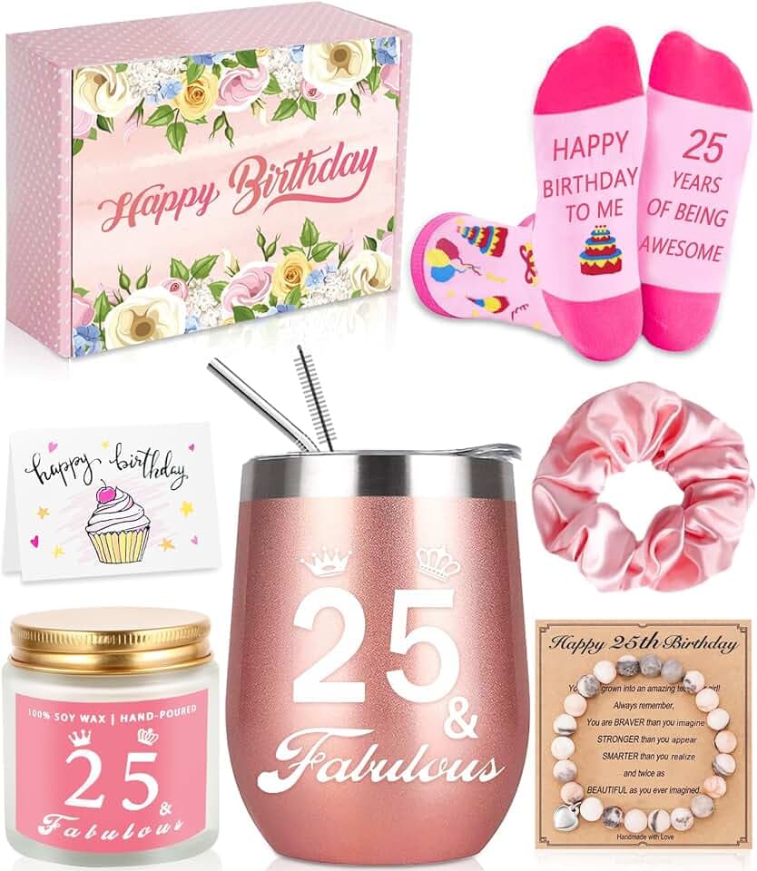25th Birthday Gift for 25 Year Old Women, Unique Gifts Ideas for Her Woman
