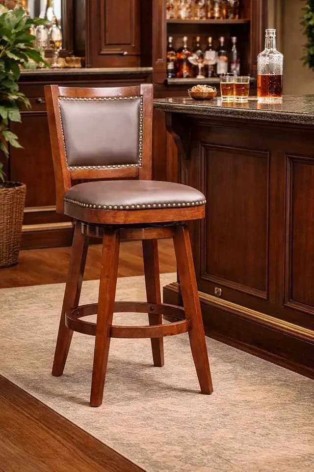 Broadmoor Swivel Bar Stool - Classic Auburn