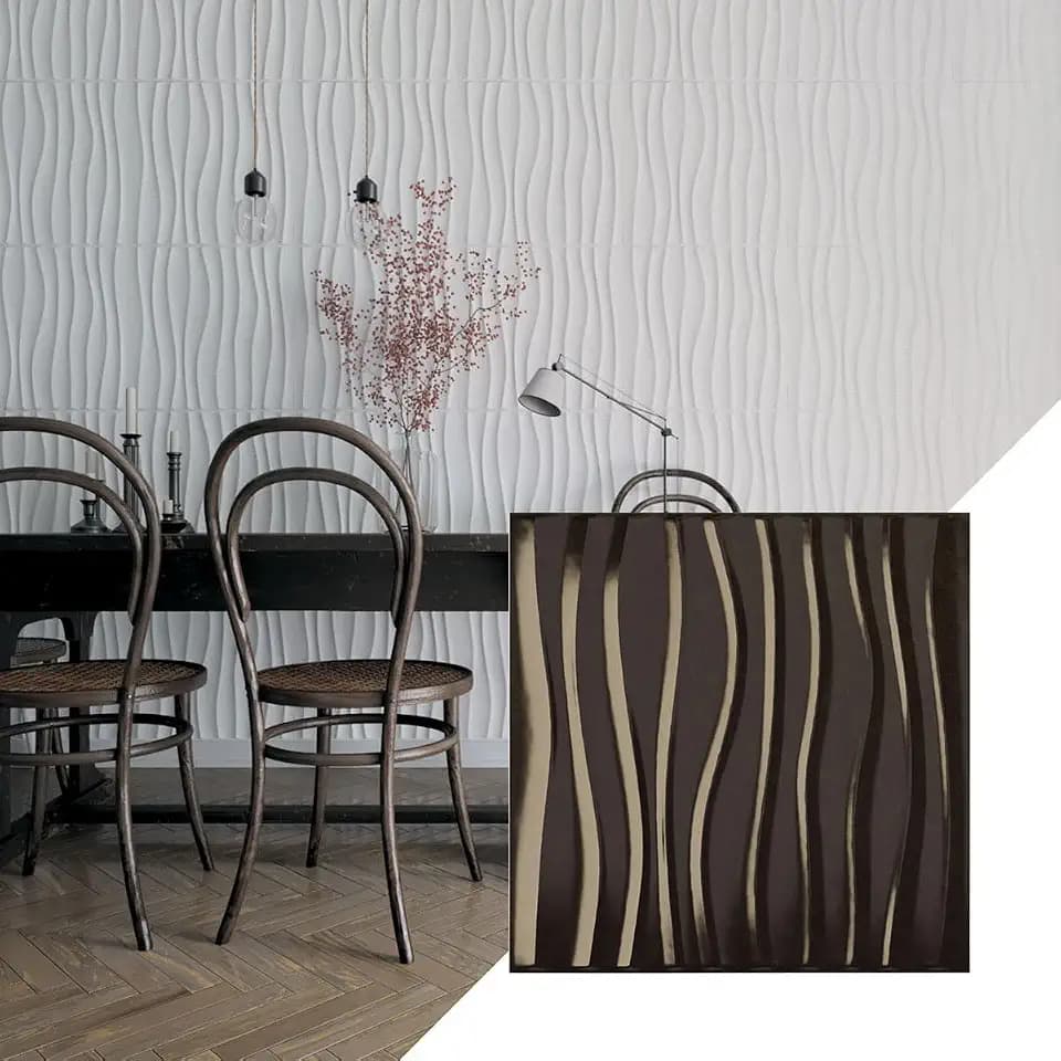 Ekena Millwork 19 5/8"W x 19 5/8"H Shoreline EnduraWall Decorative 3D Wall Panel, Metallic Rust Mist (Covers 2.67 Sq. Ft.