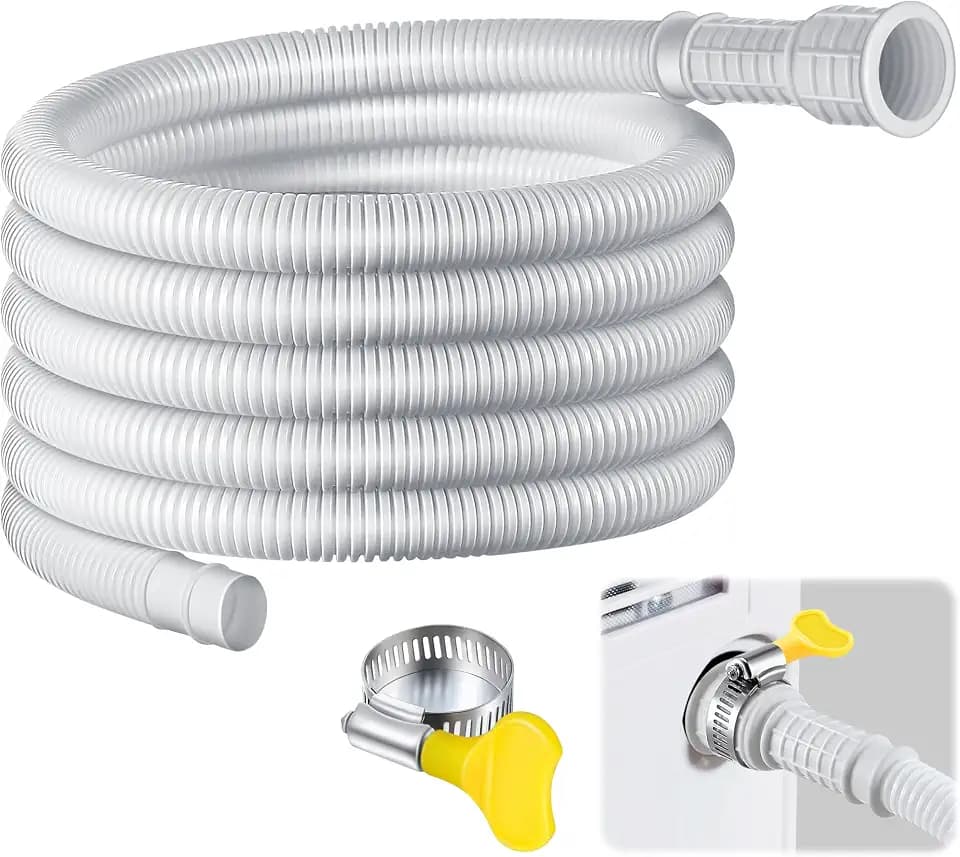 Saillong Patent Pending Dehumidifier Drain Hose, 3/4 Inch FHT,White