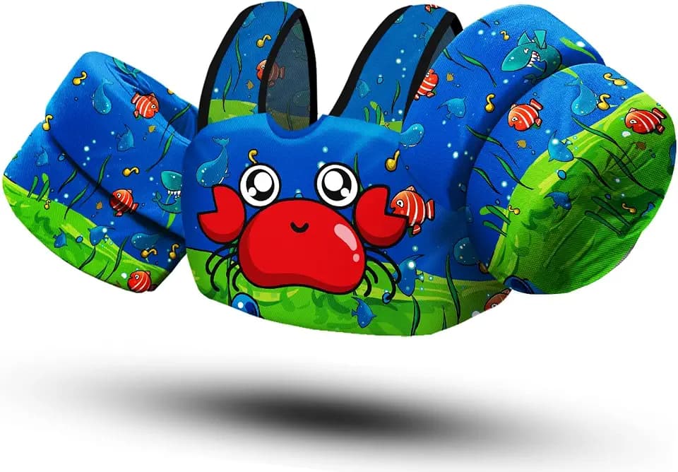Chriffer Toddler Floaties Kids Swim Vest for 30-50 Pounds Boys & Girls with Arm Wings for Age 2 3 4 5 6 7 Years Old Baby