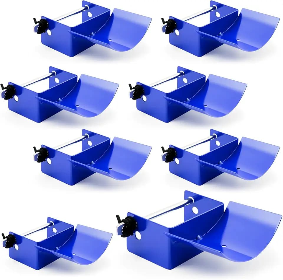 Abbylike 4 Pairs (8 Pieces) Jump Cups Metal Horse Jump Cups with Pin