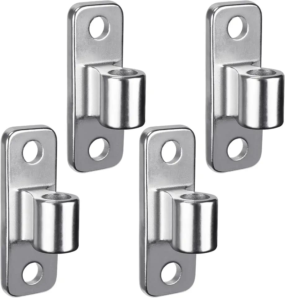 Insaga Heavy Duty 304 Stainless Steel Gate Hinges 4 Pcs, Wall Mount Hardware with 5/8" Pin, One-Piece Cast Hinge for Farm, Fence, Chain Link, Wooden & Metal Gates