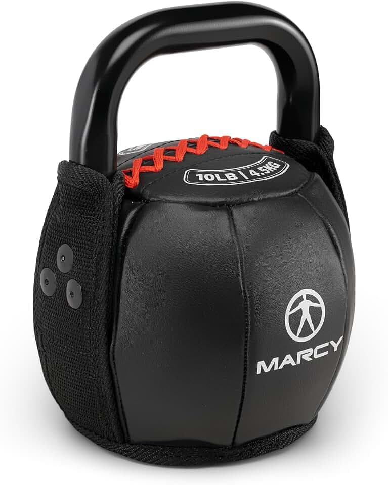 Marcy Soft Kettlebell with Handle - 10 to 40 lbs. Strength & Core Training