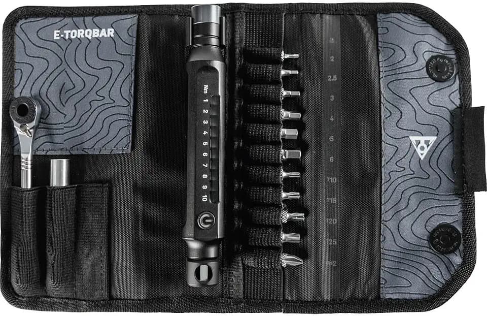 Topeak E-TorqBar 1-10 Nm Werkzeug aus Aluminium/Stahl/Kunststoff in der Farbe Schwarz und Gelb Innensechskant: 2/2,5/3/4/5/6 mm Länge: 8,5 cm, 15410038