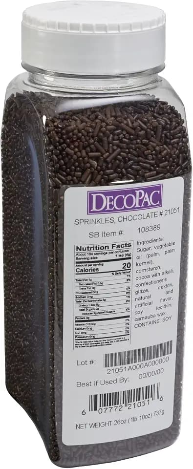 Chocolate Brown Sprinkles for Baking | Cake & Cookie Decorating | 26 oz