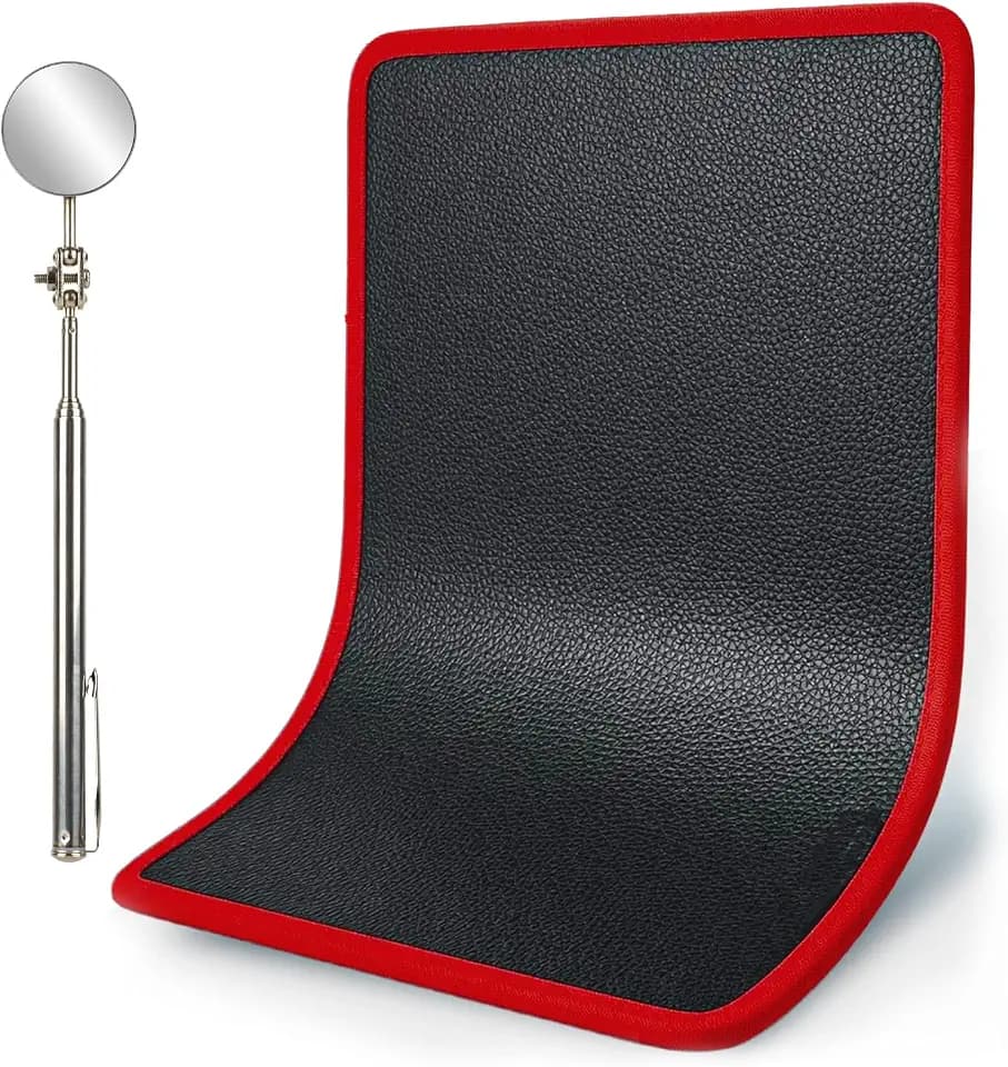 Magnetic Tool Mat&Holder,40 LBS Heavy Duty Magnetic Parts Holder with PVC Protection Layer,Flexible Magnetic Pads,Non-Slip Tool Organizer for Garage, Workshop & Auto Repair,12.6" x 9.76"