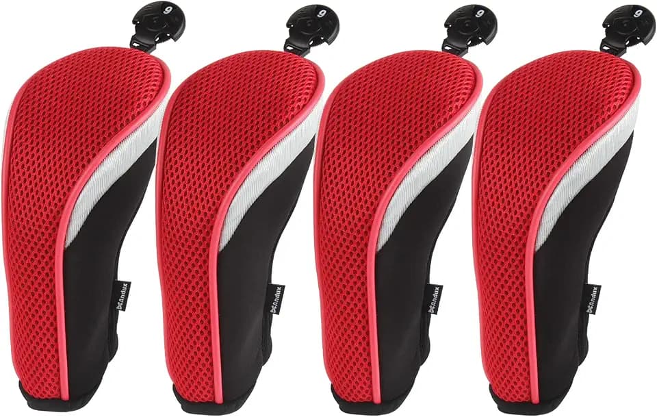 Andux Mesh Golf Hybrid Club Head Covers 4pcs/Set