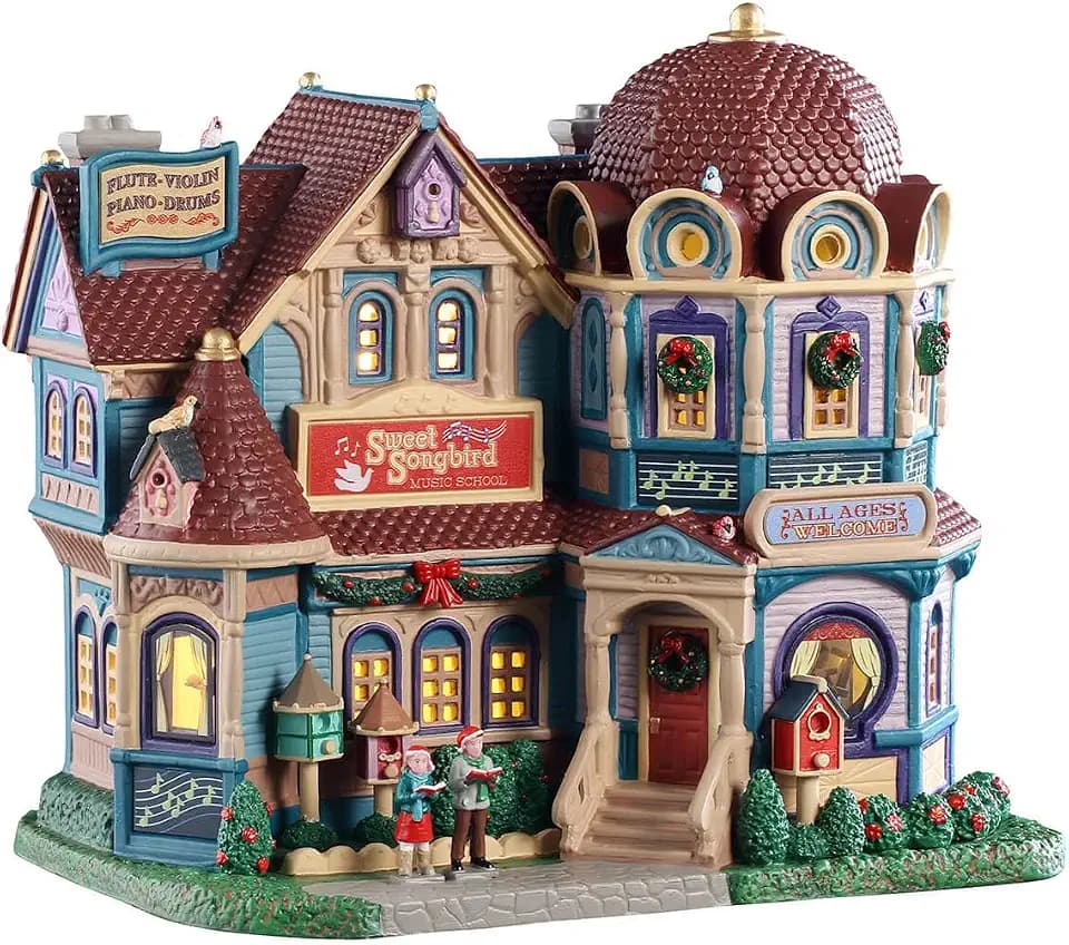 Lemax Sweet Songbird Music School, Lighted Buildings, #55347