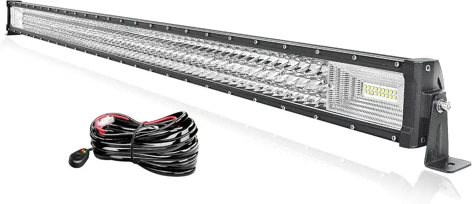 PICAA LED Lightbar 52 Zoll 675W Lichtbalken Auto 12V Mit Kabelbaum Kit