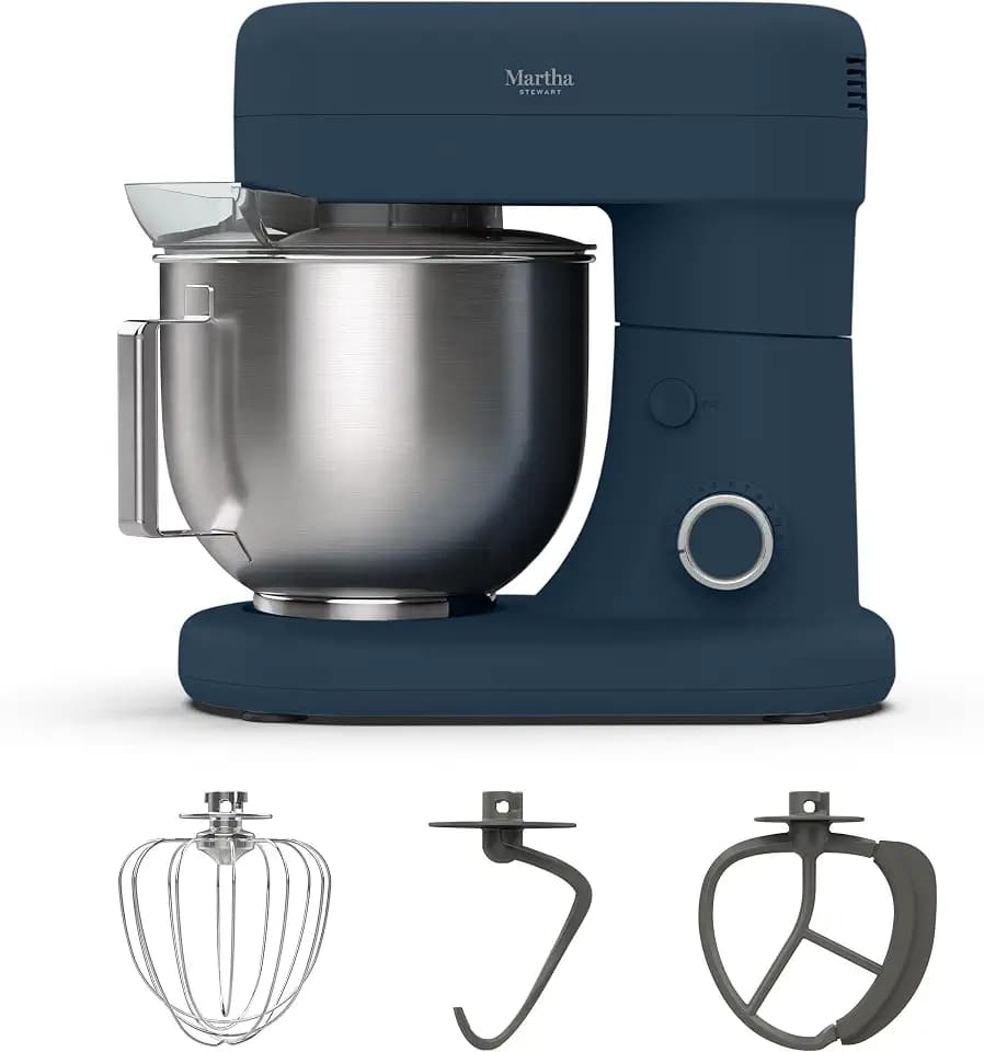 Martha Stewart 5.3QT Tilt Head Stand Mixer, 12 Speeds, Stainless Steel Bowl