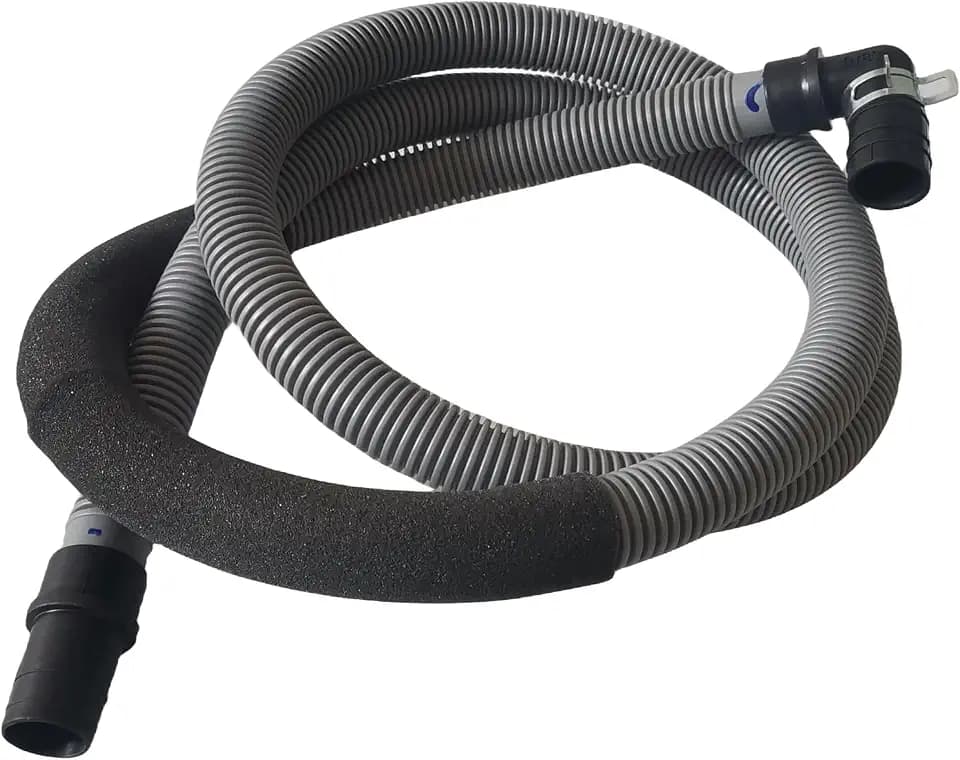 DC97-02250G Washer Drain Hose Assy with Clamp (79“ long,0.9" internal diameter) Replacement for Samsung Washer Specific Model Not Universal -Grey