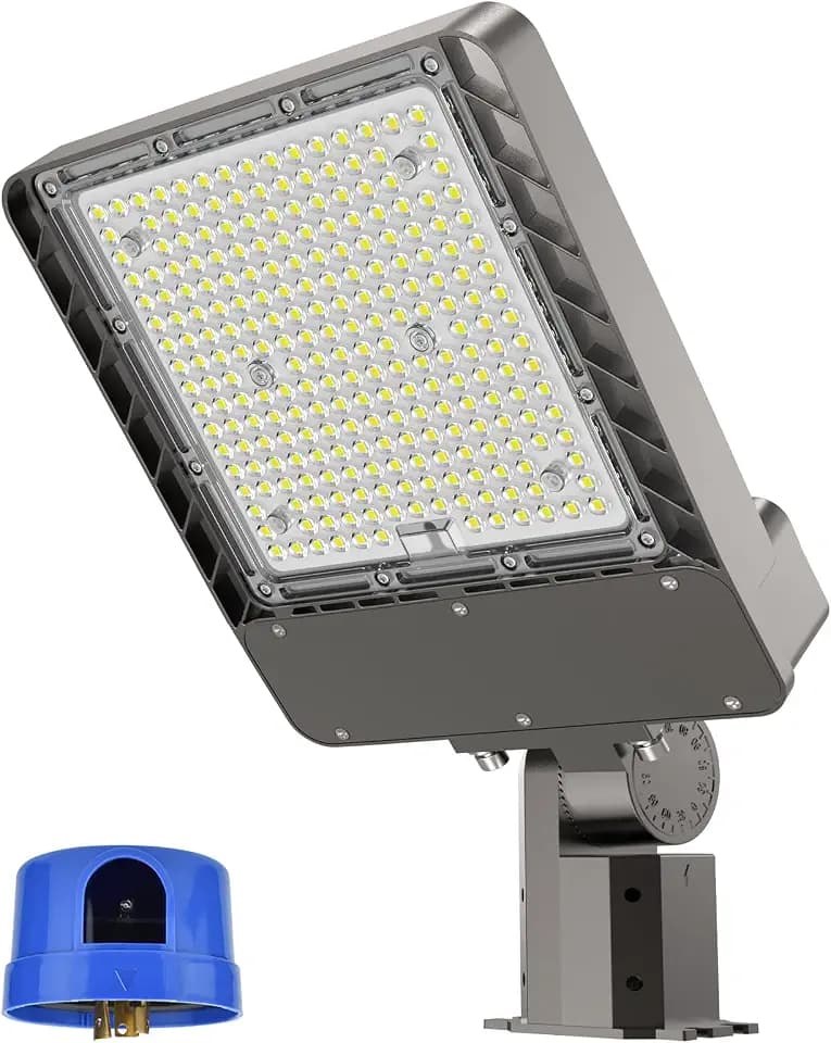 AIKVSXER 300W LED Parking Lot Light Dusk to Dawn Photocell 6000K 75000LM