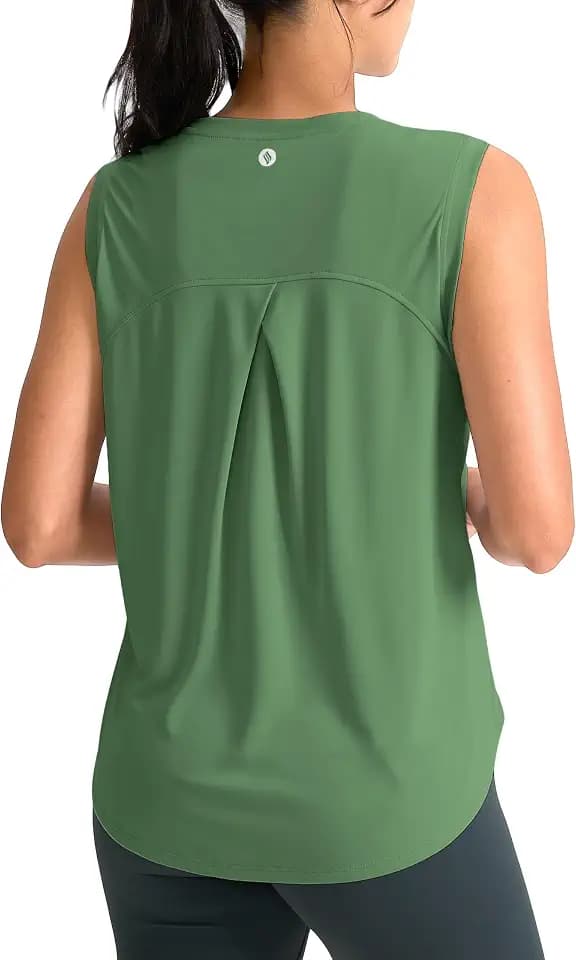 SANTINY Women's Workout Tank Tops Athletic Gym Yoga Shirt