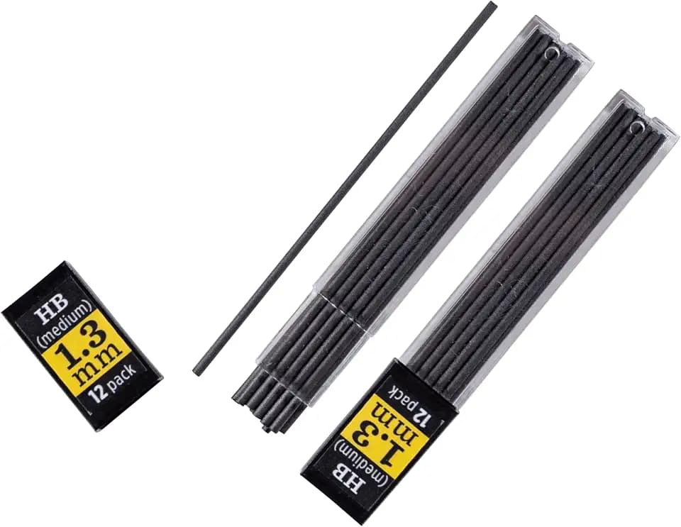 Rite in the Rain Medium (HB) 1.3mm Mechanical Pencil Lead Refills, 24-pack (two 12-packs) (No. 15BR)