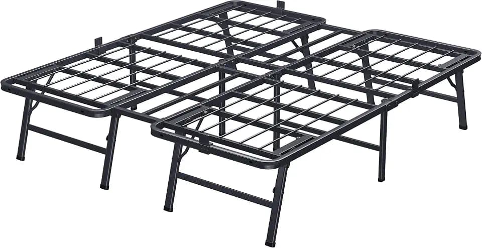VIPSHOW 14 Inch Queen Metal Folding Bed Frame,Tool-Free Assembly Platform