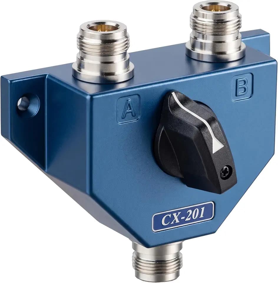 Jetfon CX-201N Koaxial Antennenumschalter 2-Wege N-Buchsen bis 600MHz