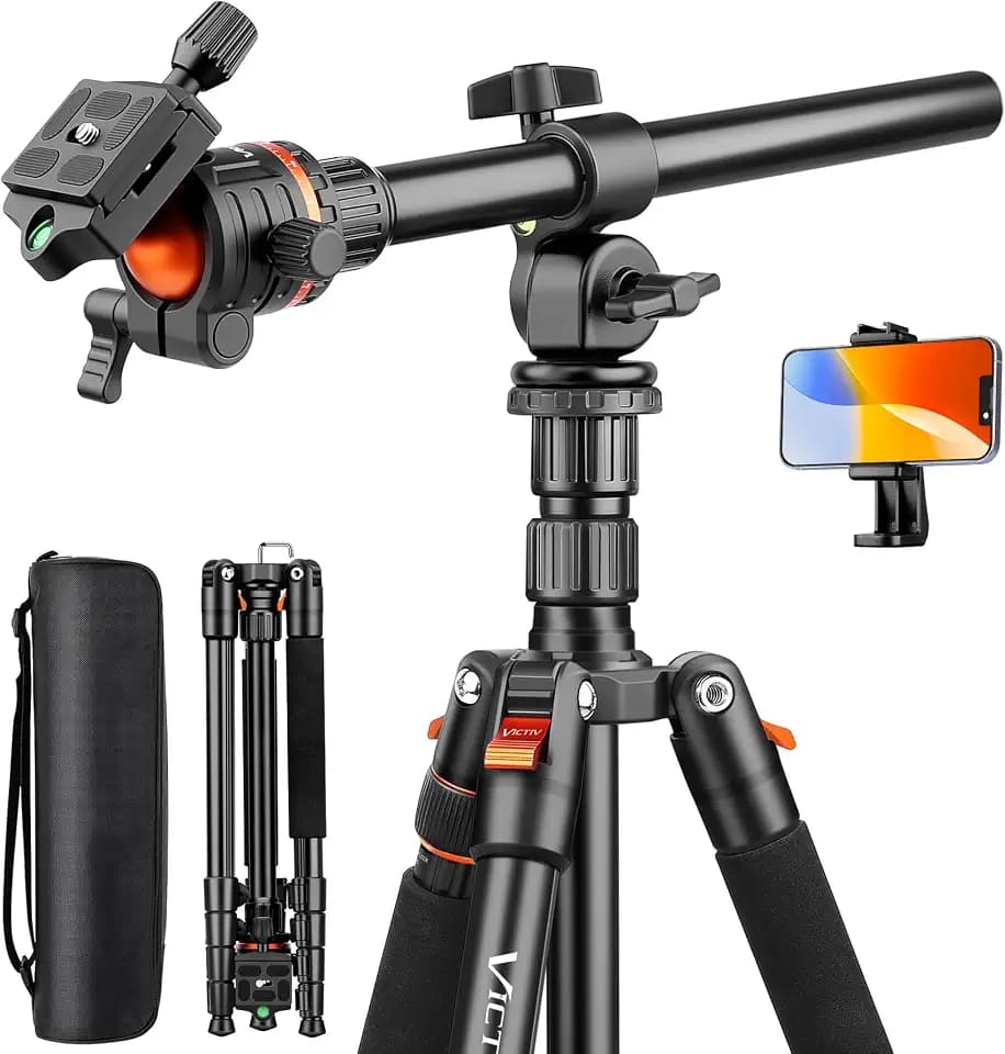 Victiv 259cm/ 102" Kamera Stativ, Kamerastativ mit 360-Horizontal-Drehachse