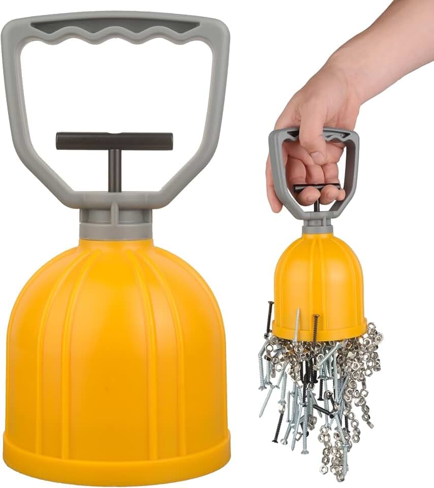 MUTUACTOR Strong Magnetic Bulk Parts Lifter,Quick Release Magnetic Pick-up Tool,Powerful Material Handling Magnet for Transferring and Picking Up Nails Screws Nuts and Small Metal Objects