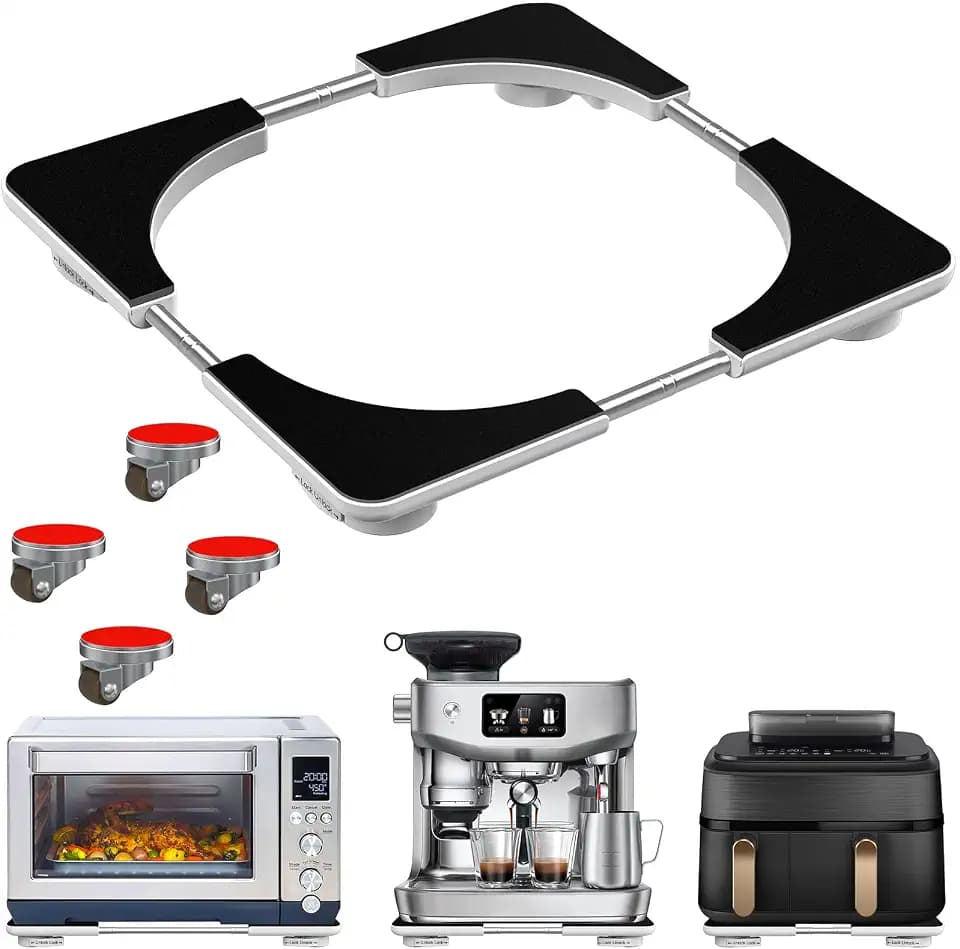 Adjustable Appliance Sliding Tray - Expandable 11" x 11"- 20" x 20"