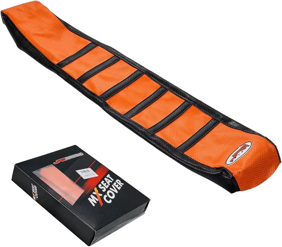 Motocross Sitzbankbezug,Orange/Schwarz Motorrad Greifer Weiche Sitzbezug