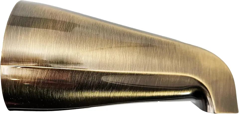 Westbrass E531-1F-06 5-1/4" Standard Front Connection Tub Spout, Antique Brass