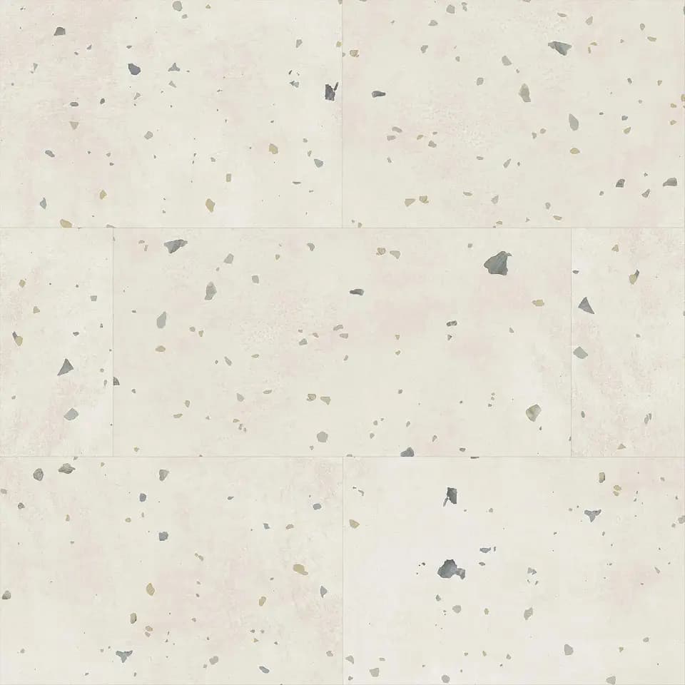 Allure Luxury Vinyl Tile Flooring, 22 Mil Wear Layer, Perfect Parfait Terrazzo 12" x 24", 6.5 mm Thick Vinyl Tiles with Click and Lock Installation, 1 Box 23.56 sqft