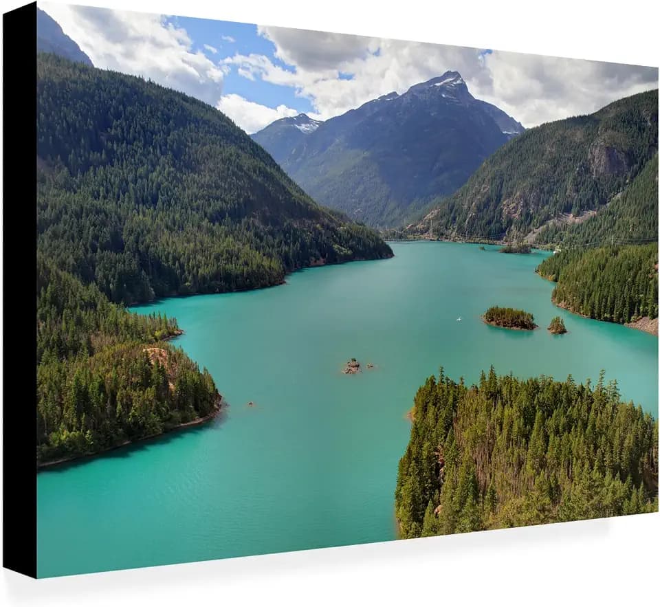 Trademark Fine Art - 'Diablo Lake' Canvas Art - 22x32